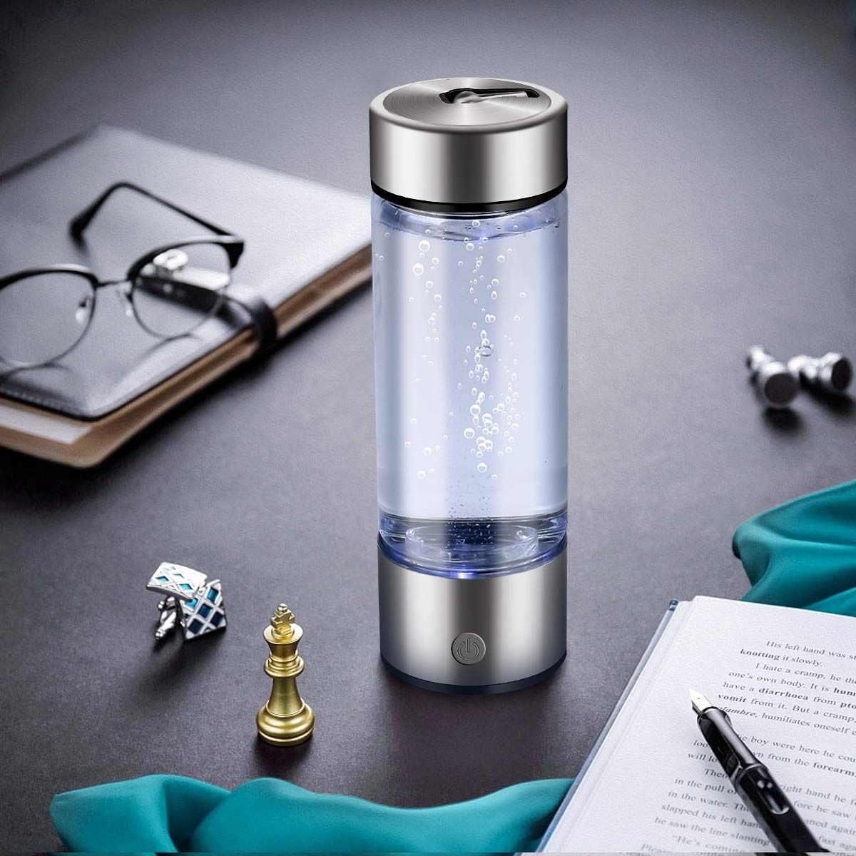 Botella de agua con hidrógeno ionizado GroundingFlow™