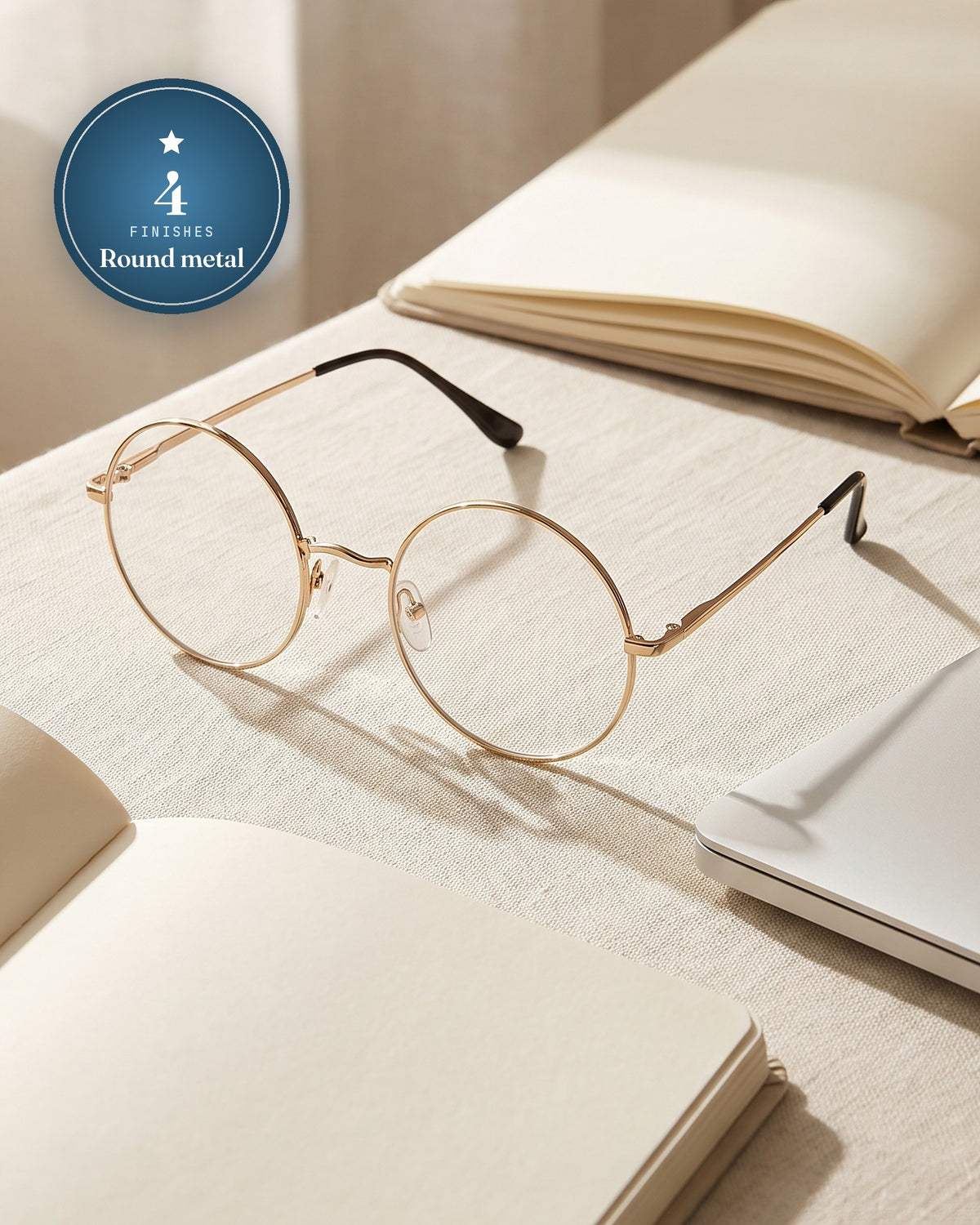 GroundingFlow Classic round glasses
