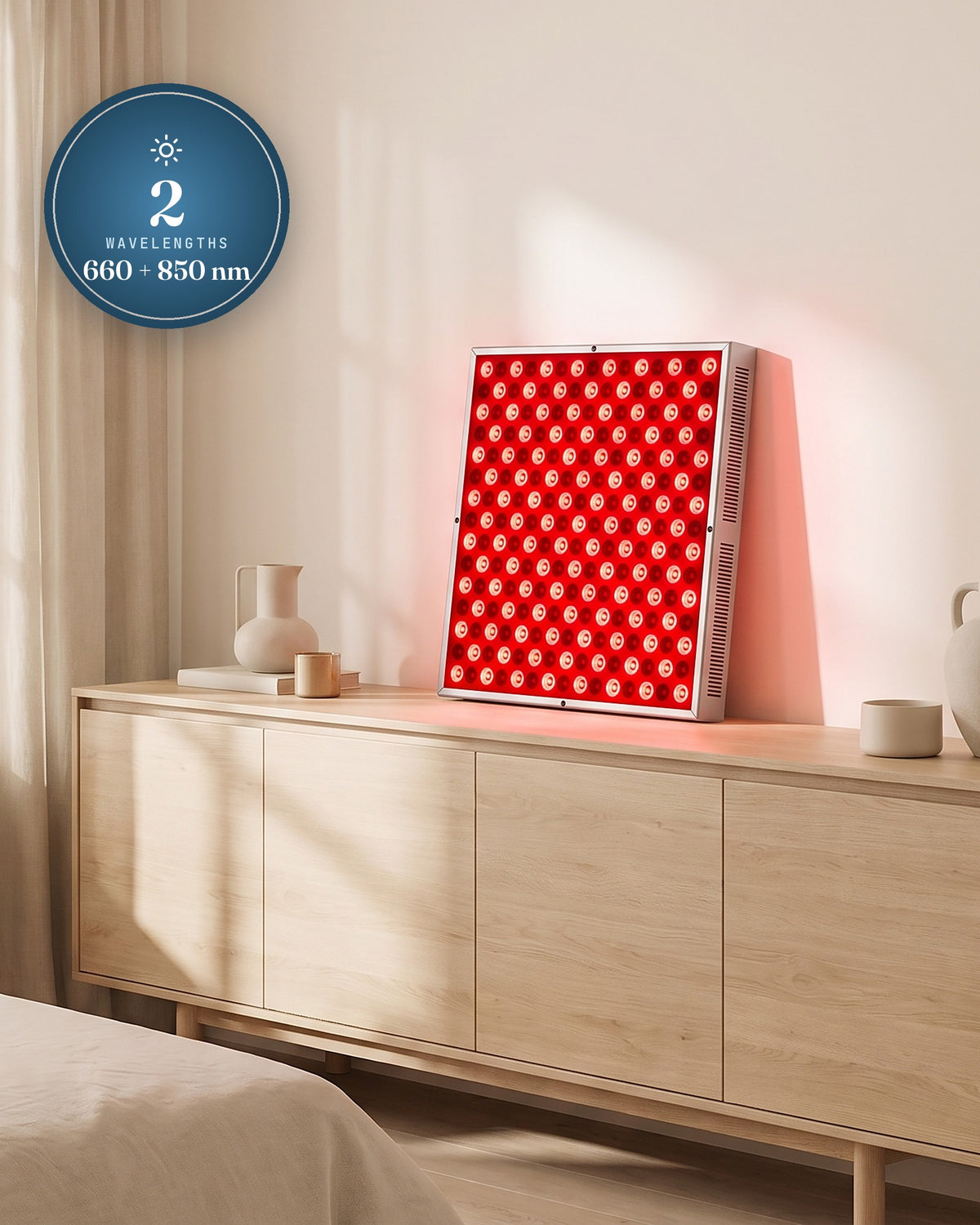 GroundingFlow red light therapy panel