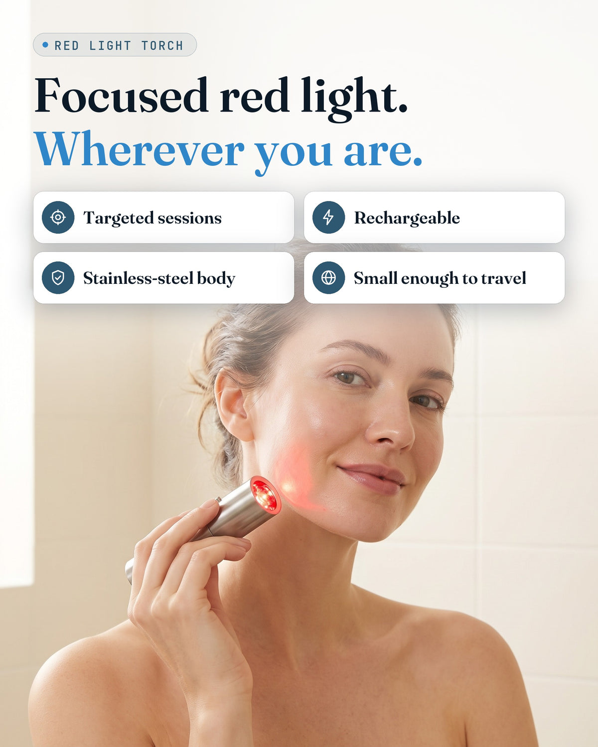GroundingFlow red light torch — key benefits